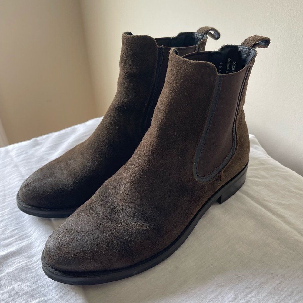 Thursday Boot Company- Duchess- Dark Olive Suede- Size 6.5